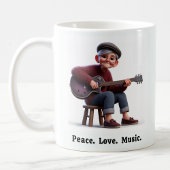 生活を楽しむ無料のスピレーションを受けた高齢者 コーヒーマグカップ