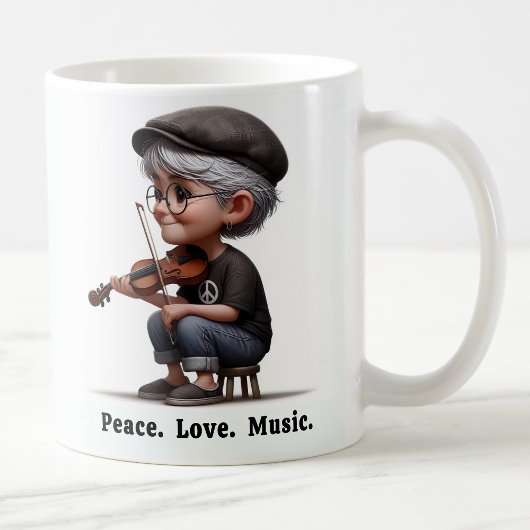 生活を楽しむ無料のスピレーションを受けた高齢者 コーヒーマグカップ