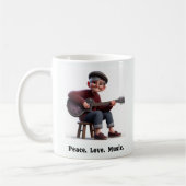 生活を楽しむ無料のスピレーションを受けた高齢者 コーヒーマグカップ (左)