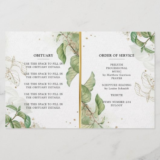 生活エレガント計画の緑のお祝い (裏面)