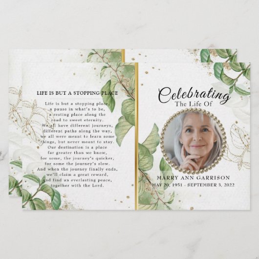 生活エレガント計画の緑のお祝い (正面/裏面)