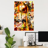 生活シンボルや象徴 ポスター (ホームオフィス)