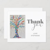 生活パーソナライズされたのサンキューカード (正面/裏面)