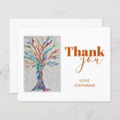 生活パーソナライズされたのサンキューカード (正面/裏面)