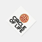 生活ピザの輪 スタンダードカクテルナプキン (角)