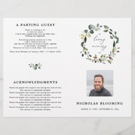 生活プログラムの緑のユーカリお祝い