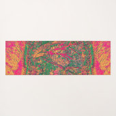 生活モダンの木抽象芸術アート鎮静剤 ヨガマット (裏面(横))