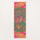 生活モダンの木抽象芸術アート鎮静剤 ヨガマット (裏面)