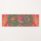 生活モダンの木抽象芸術アート鎮静剤 ヨガマット (正面(横))