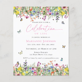 生活モダンフローラ記念予算お祝い チラシ