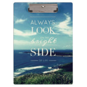 生活前向きの見通し©Seascape パーソナライズされた クリップボード (正面)