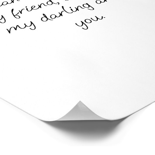 生活引用文家族恋しく思お前たち友人たち ポスター (角)