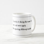 生活引用文、麻薬匿名性、書道 コーヒーマグカップ (正面右)