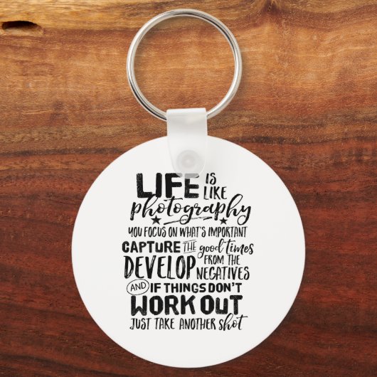 生活感動的引用文写真家 キーホルダー (正面)
