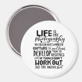 生活感動的引用文写真家 マグネット (正面/裏面)