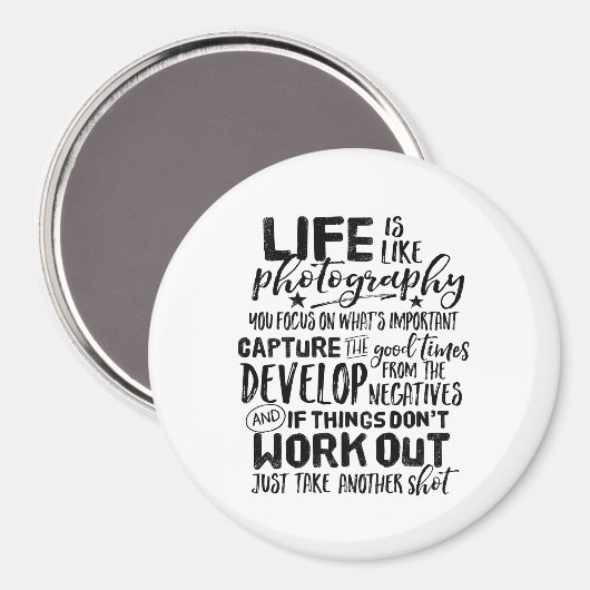 生活感動的引用文写真家 マグネット (正面/裏面)