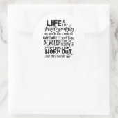 生活感動的引用文写真家 ラウンドシール (バッグ)