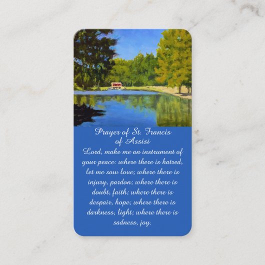 生活景観葬式カードお祝い 名刺 (正面)