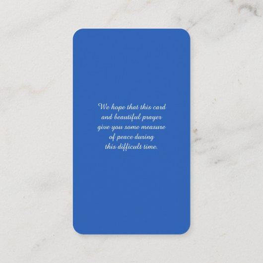 生活景観葬式カードお祝い 名刺 (裏面)