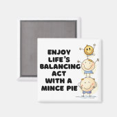 生活楽しむの両立に関する細心の注意 マグネット (正面/裏面)