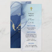 生活水正統派キリスト教バプテスマの河川 メニュー (正面/裏面)