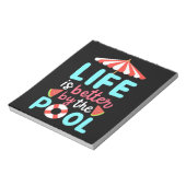 生活泳ぐ人はプールの方が良い ノートパッド (回転)