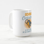 生活管理者の鍵での学校管理者の役割 コーヒーマグカップ (正面左)