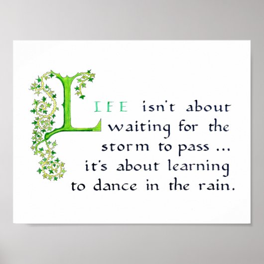 生活習字の引用ポスター ポスター (正面)