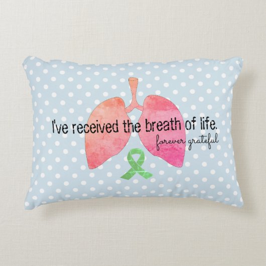 生活肺移植の息吹 アクセントクッション (正面)