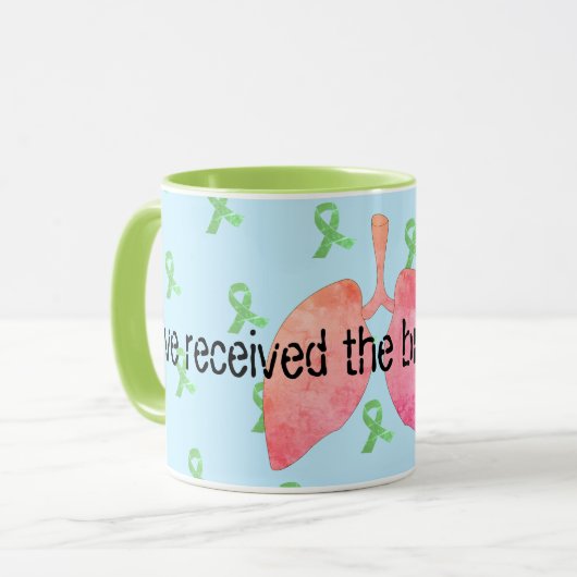生活肺移植コーヒーの息 マグカップ (正面左)