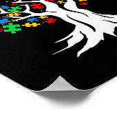 生活自閉症啓発月の木 ポスター (角)