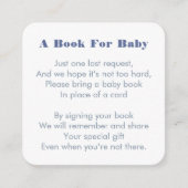 生活航海のリングや輪が赤ちゃんシャワーの本を持ってくる エンクロージャーカード (正面)