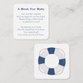 生活航海のリングや輪が赤ちゃんシャワーの本を持ってくる エンクロージャーカード