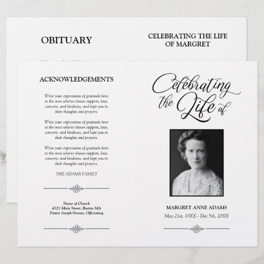 生活葬エレガントお祝い (正面/裏面)