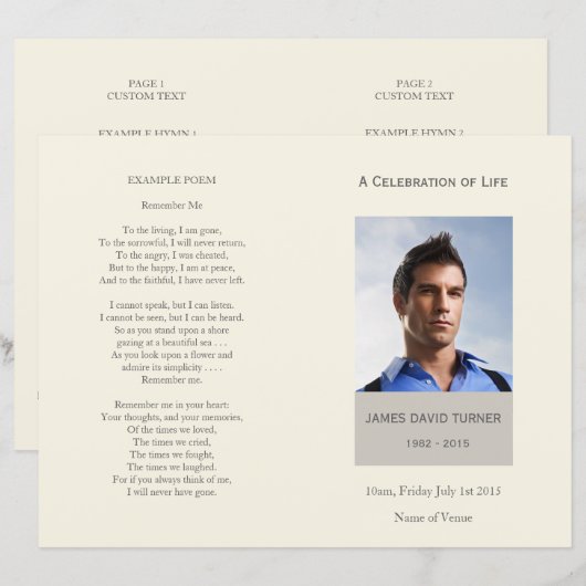 生活葬モダンお祝い (正面/裏面)