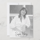 生活葬モダンお祝い 招待状 (正面)