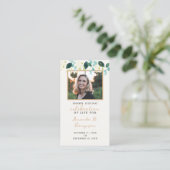 生活葬式お祝いカードの帰郷祈りの言葉 名刺 (スタンド正面)