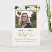 生活葬式の帰郷お祝い プログラム (正面)