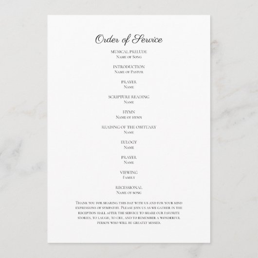 生活葬祭令の写真お祝い プログラム (裏面)