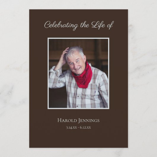 生活葬祭令の写真お祝い プログラム (正面)