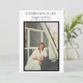 生活計ミニマル算費の葬儀お祝い 招待状 (スタンド正面)