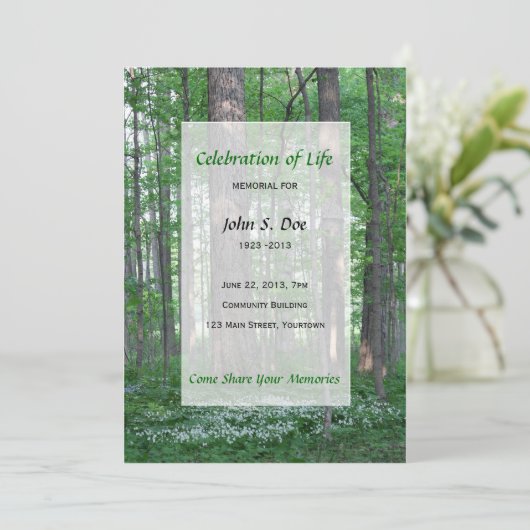 生涯お祝いの招待 招待状 (スタンド正面)