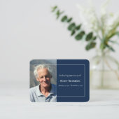 生涯お祝い写真葬儀 名刺 (スタンド正面)