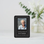 生涯お祝い写真葬儀 名刺 (スタンド正面)