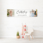 生涯お祝い2写真式葬儀またはメモリアル 横断幕 (インサイチュ)