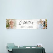 生涯お祝い2写真式葬儀またはメモリアル 横断幕 (トレードショー)