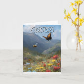 生涯で最後のキャードです。 カード (黄色い花)