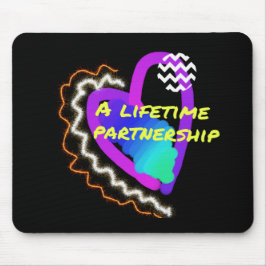 生涯にわたるパートナーシップ マウスパッド