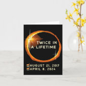 生涯に2回の太陽のEclipse 2024男性W カード (黄色い花)