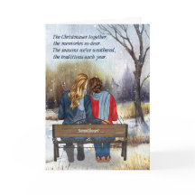 生涯のパートナーへのクリスマス　白人レズビアンカップル